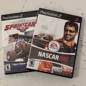 PlayStation 2 NASCAR 08 & World of Outlaws Sprint Car Bundle